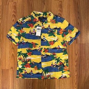 Polo Ralph Lauren Boy’s Tropical Print Camp Shirt, Size M (10-12)